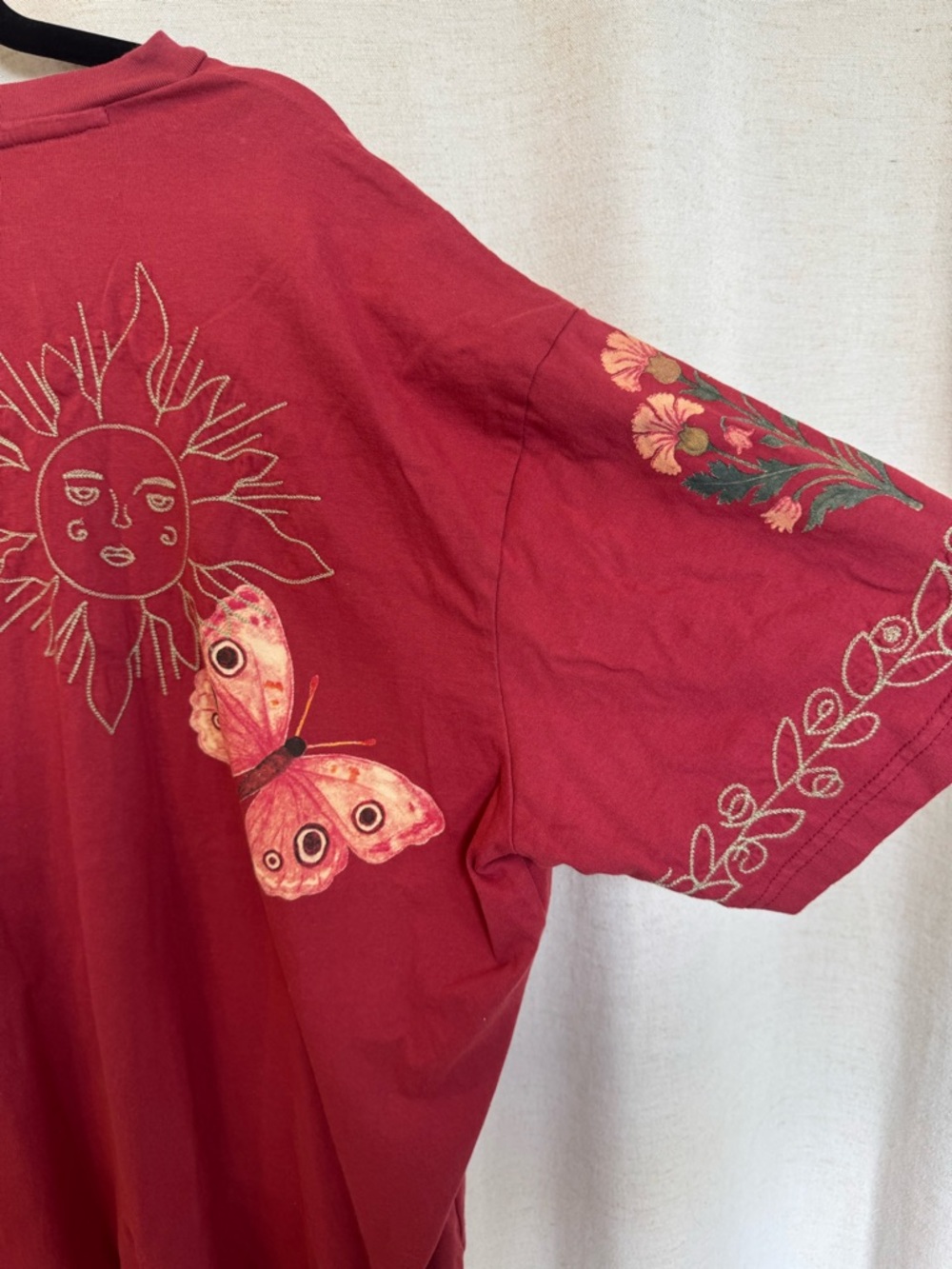 NWT Free People x Denim and Bone Tellingtales Tee XL - Picture 3 of 6